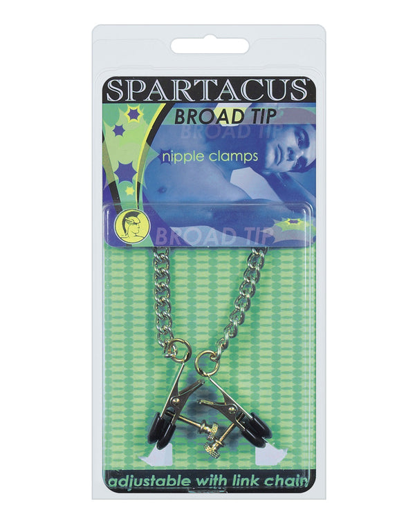 Broad Tip Nipple Link Chain Clamps