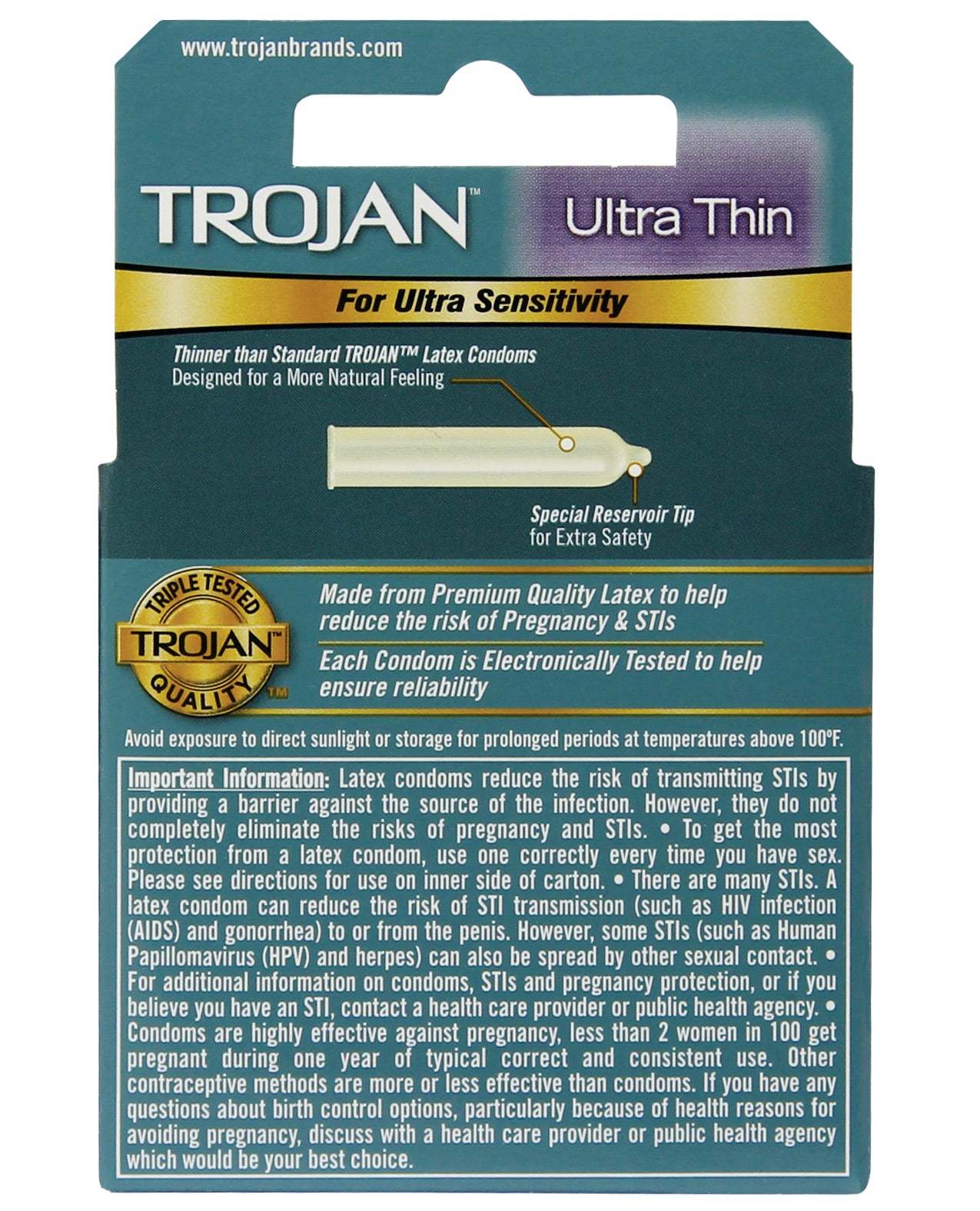 Ultra Thin Lubricated Condoms