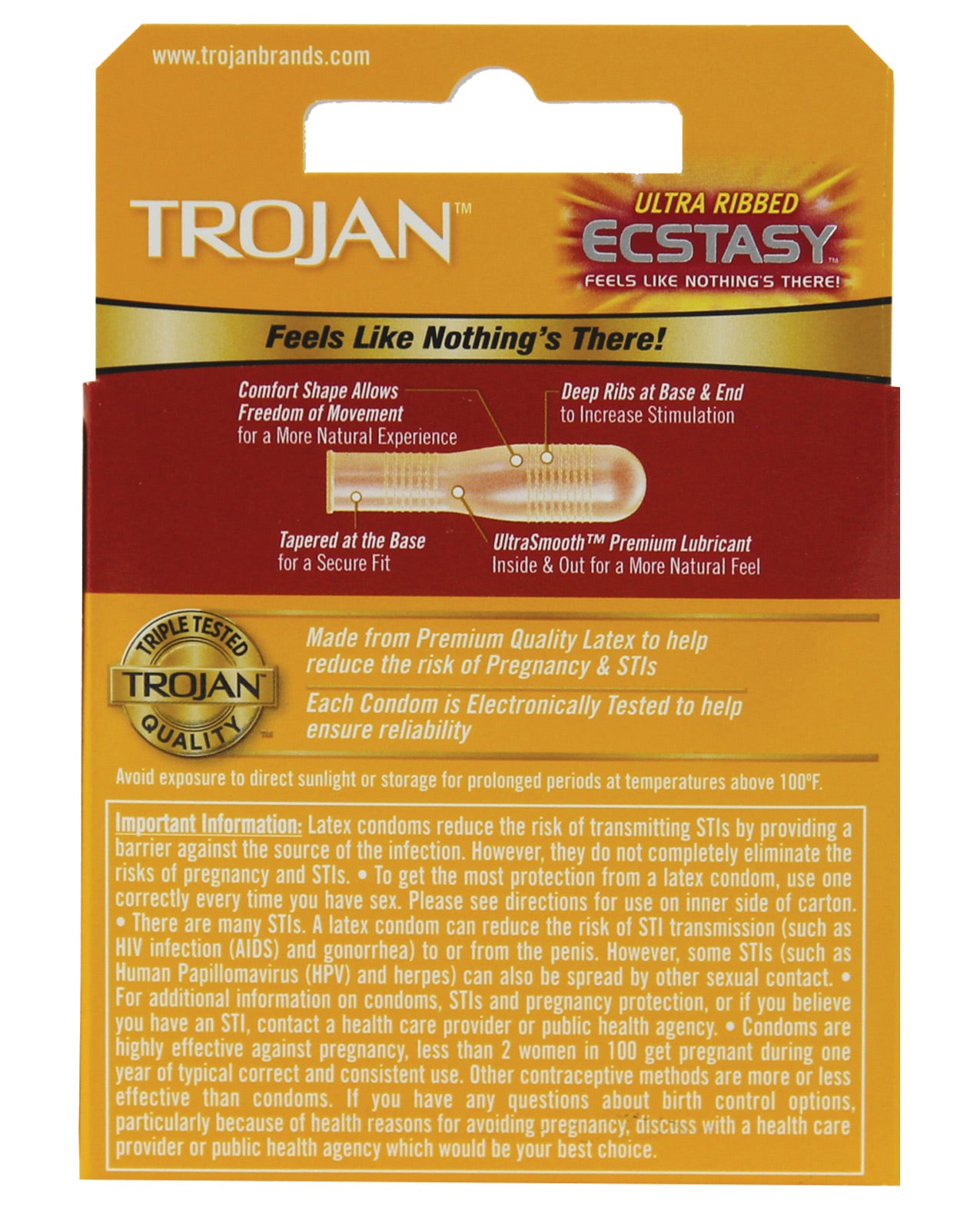 Ultra Ribbed Ecstasy Condoms