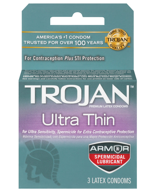 Ultra Thin Armor Spermicidal Condoms