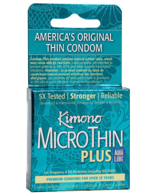 Micro Thin Plus Aqua Lube Condoms