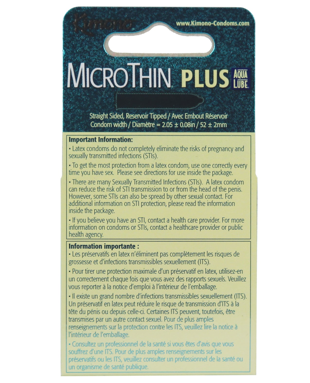 Micro Thin Plus Aqua Lube Condoms