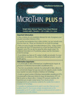 Micro Thin Plus Aqua Lube Condoms
