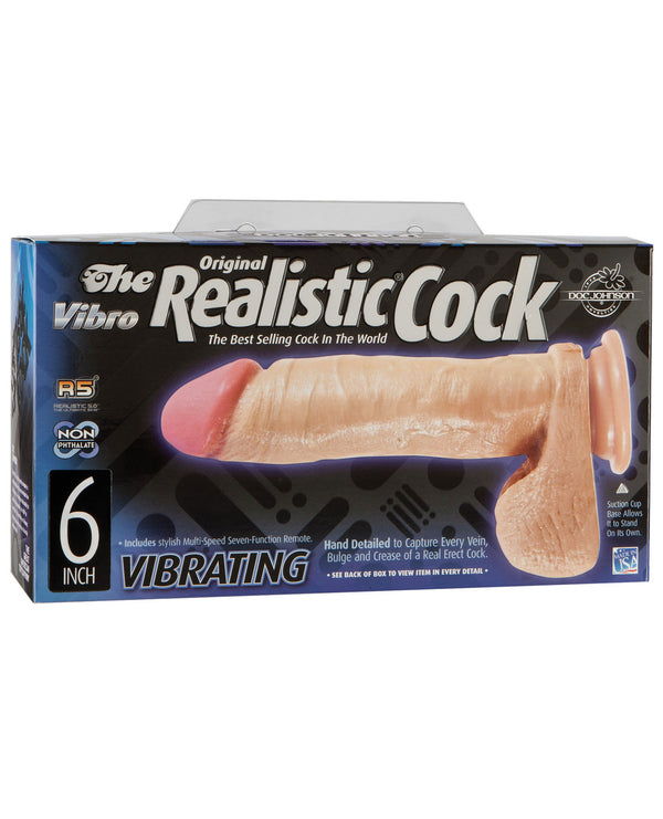 The Vibrating Realistic Cock 6"