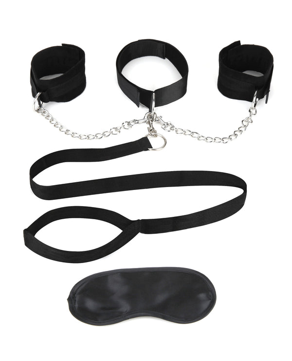 Fetish Collar Cuffs & Leash Set