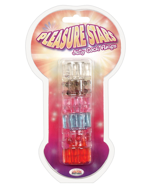 Pleasure Stars Jelly Cock Rings