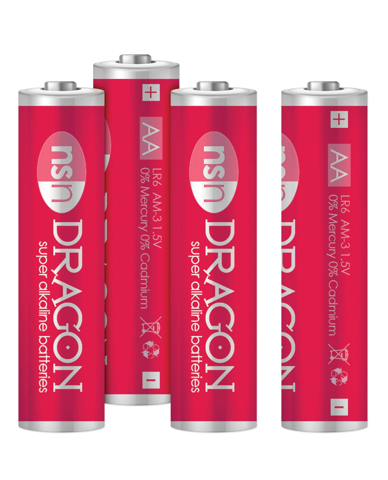 Alkaline AA Batteries - Pack of 4