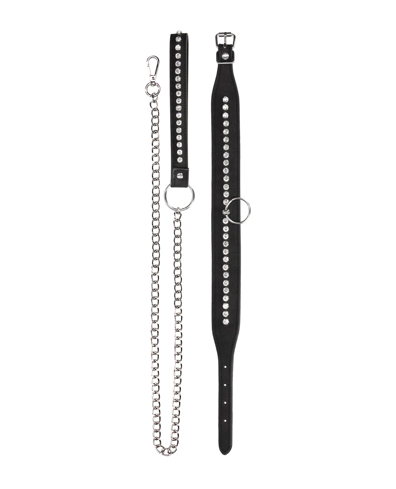 Diamond Studded Collar & Leash
