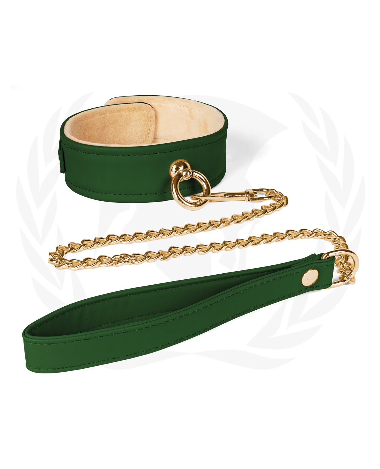Plush Collar & Chained Leash