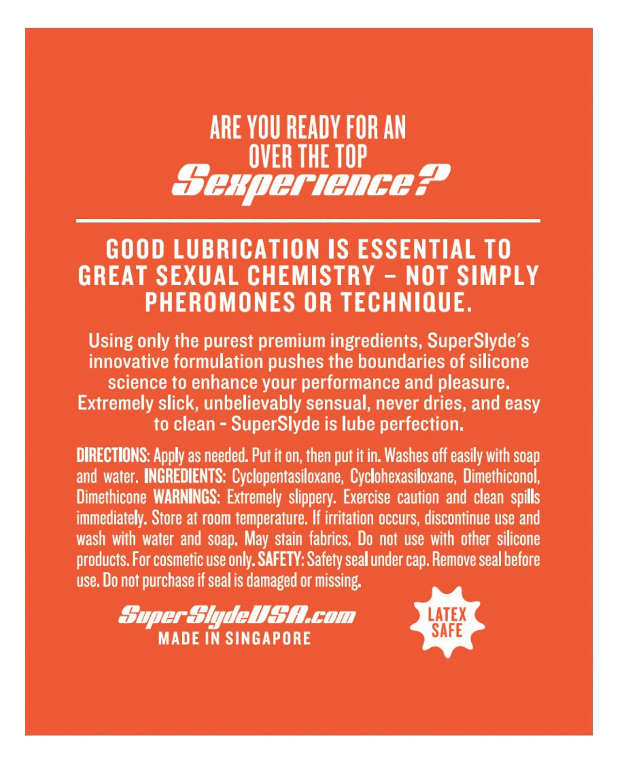 Silicone SuperSlyde Lube